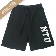 【絕版出清，售完不補】NTU休閒有型棉短褲大字款_黑